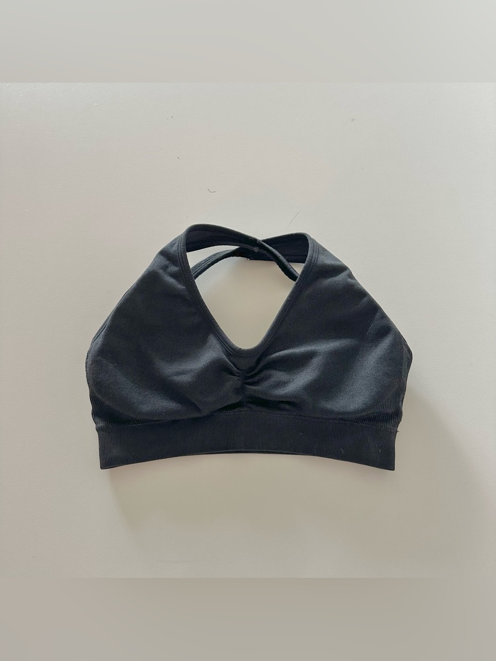 Vitality Evoke Seamless V Neck Bra Black XS/S Sports Compression